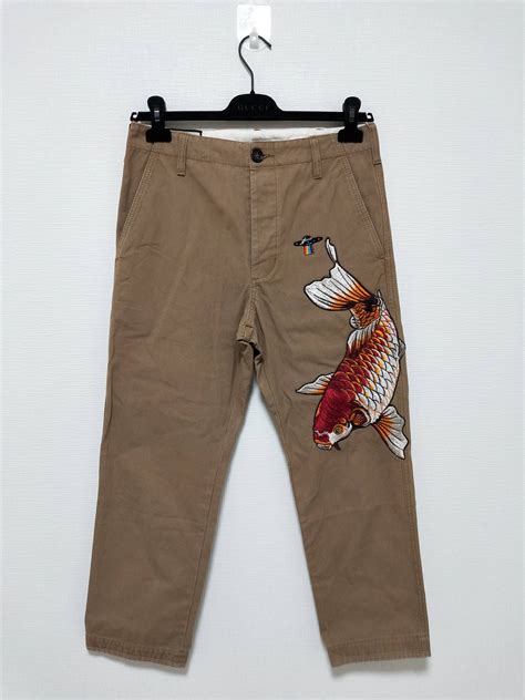 gucci koi fish pants|gucci pants for women.